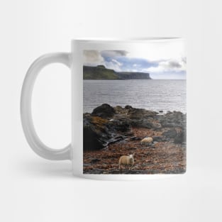 Sheep feeding on seaweed, Skye Mug